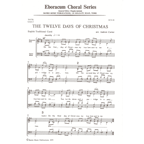 Andrew Carter The Twelve Days of Christmas