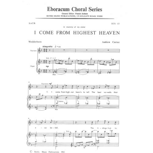 Andrew Carter I come from highest heaven