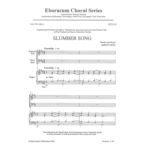 Andrew Carter Slumber Song