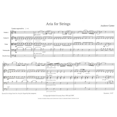 Andrew Carter Aria for strings