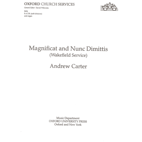 Andrew Carter Magnificat and Nunc Dimittis (Wakefield Service)