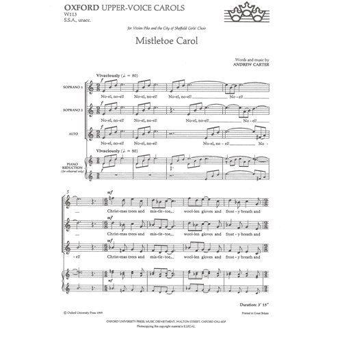 Andrew Carter Mistletoe Carol