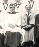 Thumbnail Andrew Carter as a Songman in the Minster choir in 1966 next to Francis Jackson the Director of Music credit the Andrew Carter Estate